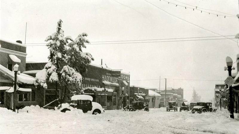 Снегопад у горы Шаста 1959 года, Калифорния, США