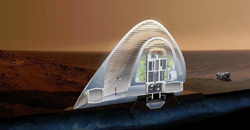 NASA выбрало проект "Ледяной Дом" как место обитания будущих колонистов Марса!