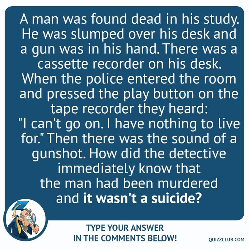 Crime Riddles To Solve With Answers