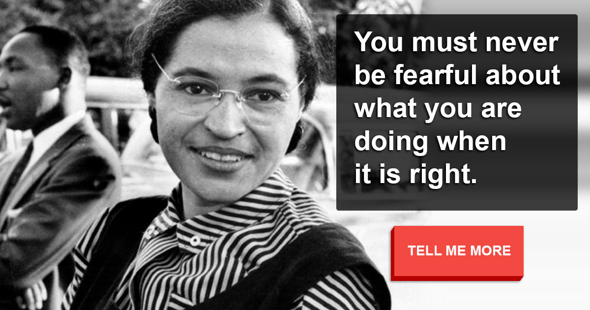 These 10 meaningful quotes by Rosa Parks will... | QuizzClub