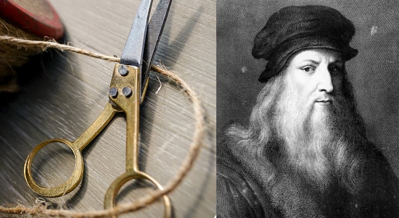 Did Leonardo da Vinci really invent scissors?