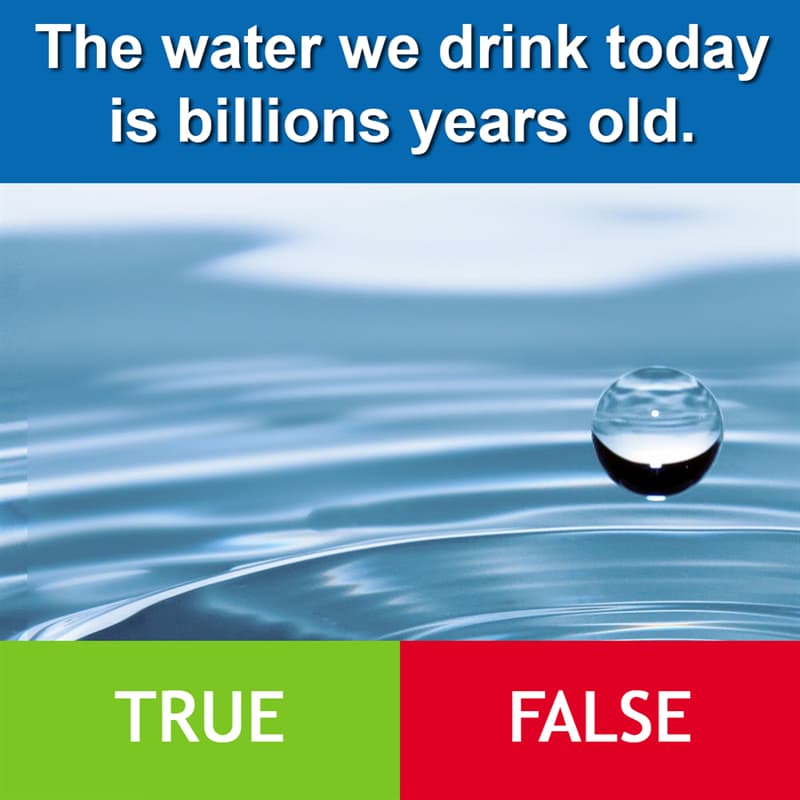 #2 Culture Story: The water we drink today is billions years old.