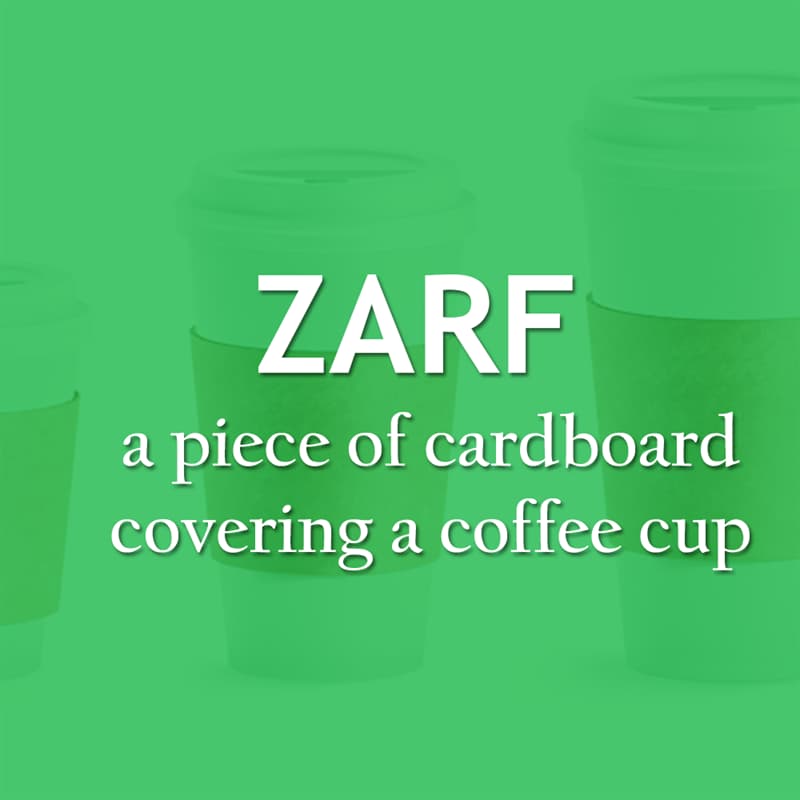 #14 Culture Story: The piece of cardboard covering a coffee cup - Zarf