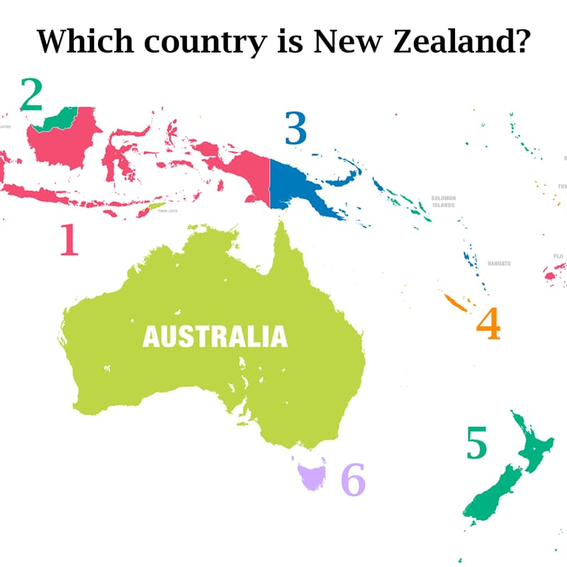 Bonus! Test yourself: Geography Story: Where is New Zealand