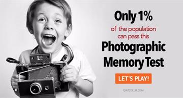 Quiz Test: Only 1% Of The Population Can Pass This Photographic Memory Test