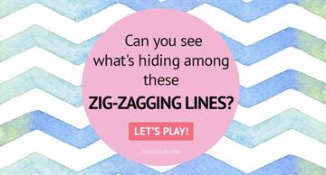 Quiz Test: Can You See What's Hiding Among These Zig-Zagging Lines?