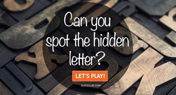 IQ Quiz Test: Can You Spot The Hidden Letter?