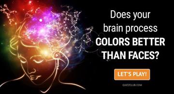 Personality Quiz Test: Does Your Brain Process Colors Better Than Faces?