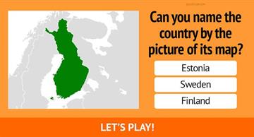 Geography Quiz Test: Can You Identify The Country Only By Its Map ?