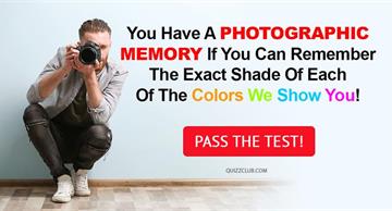 color Quiz Test: You Have A Photographic Memory If You Can Remember The Exact Shade Of Each Of The Colors We Show You!