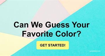 Personality Quiz Test: Can We Guess Your Favorite Color?