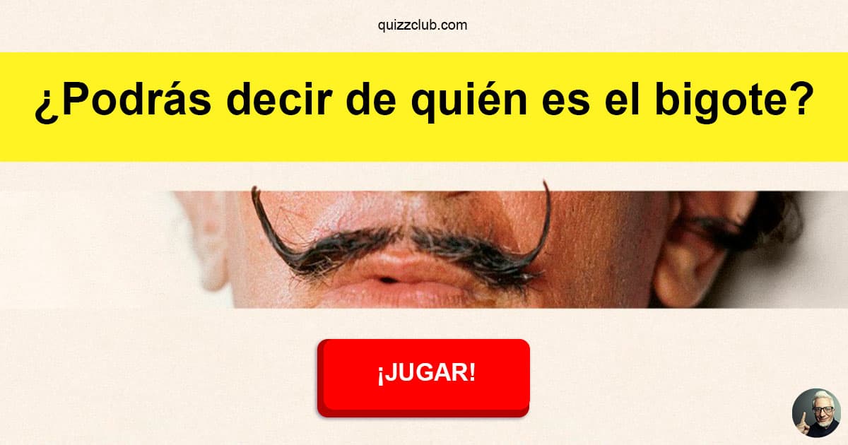 ¿Podrás decir de quién es el bigote? Test de personalidad ¿Podrás decir de quién es el bigote? Test de personalidad