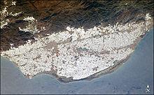 What are the three man-made structures visible from earth orbit without magnification?