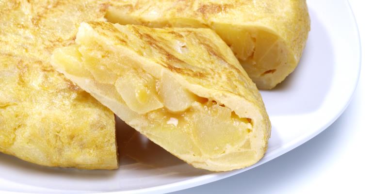 If you order "Tortilla" in Spain, what ingredient will it not contain?