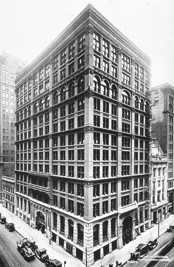 Where was the world's first steel-framed skyscraper constructed?