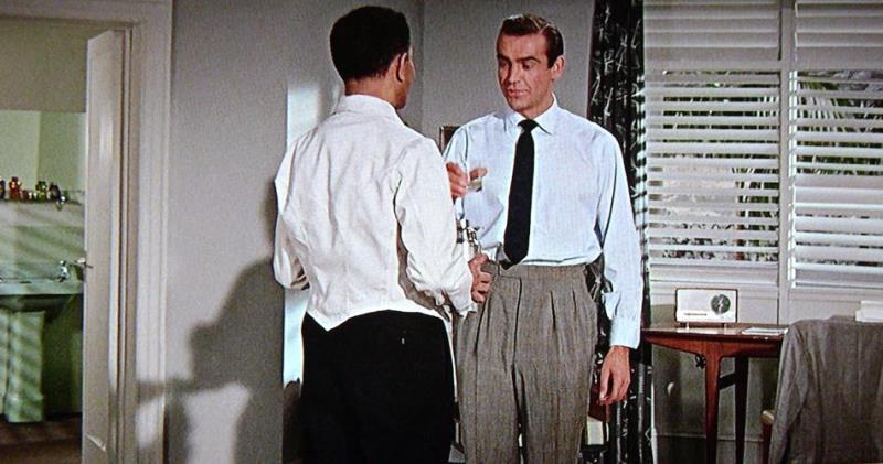 What was the first drink that 007 ordered "shaken but not stirred" in the Bond films?