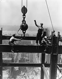 Which Native Americans were particularly sought for construction work on skyscrapers?