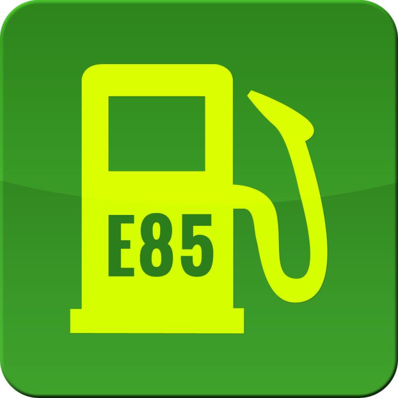 What does the "E" stand for in 'E-85' Gasoline?