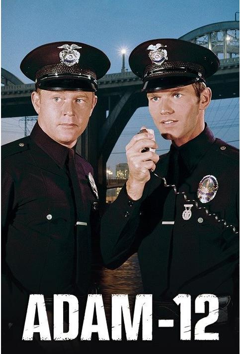 Which famous person portrayed both a cop and a criminal on the TV series Adam 12?