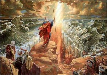 According to the Bible, who asked God to part the Red Sea?