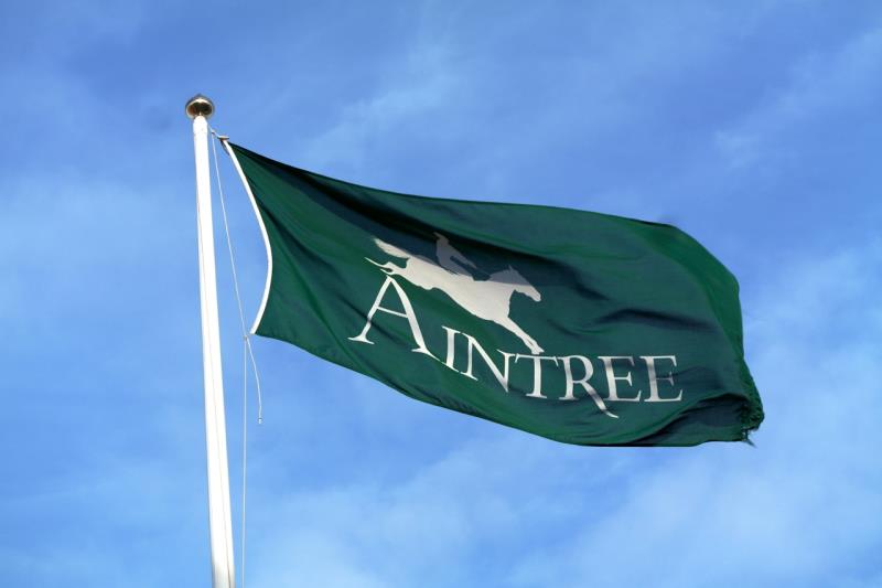 How many fences are on the Aintree Grand National race course?