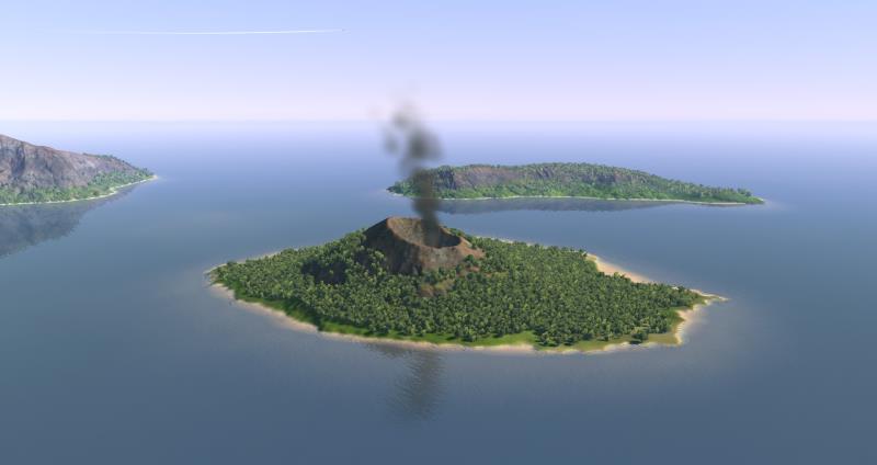 In what year did the volcano that inspired the movie "Krakatoa, East of Java" erupt?