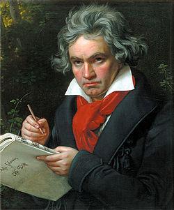 Which of these was Beethoven suffering from when he wrote his ninth symphony?