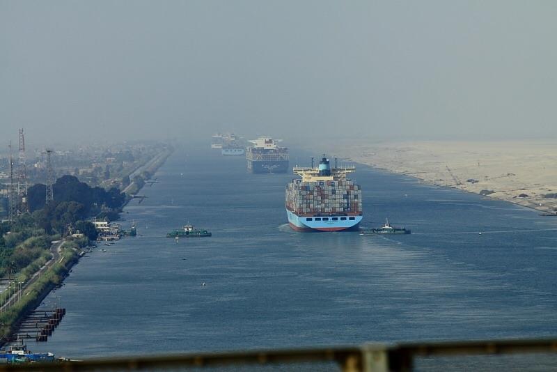 Which two bodies of water are connected by the Suez Canal?