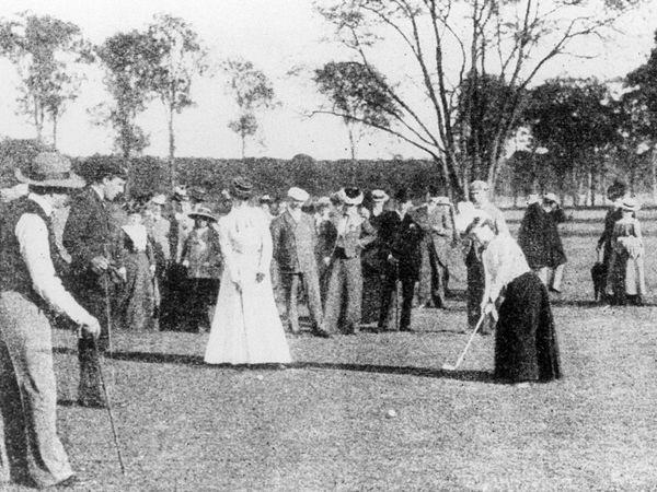 Who was the first woman to play golf? She also coined the term "caddy".