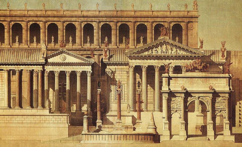 The Ancient City of Rome was originally built on how many hills?