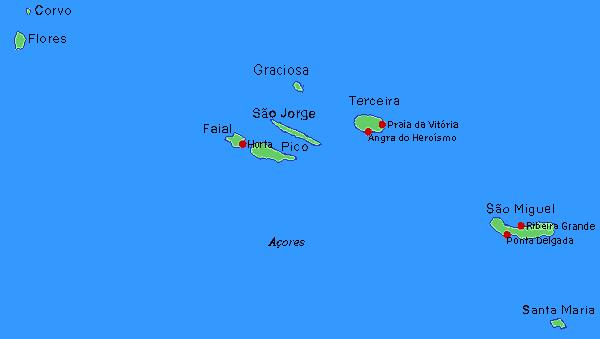 Which country does the Atlantic island group of the Azores belong to?