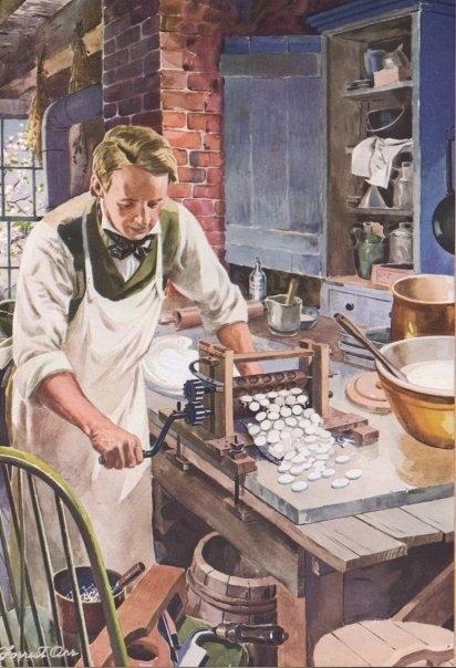 What candy was made on this machine?