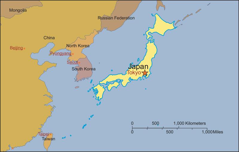 Japan Map 4 Main Islands - United States Map