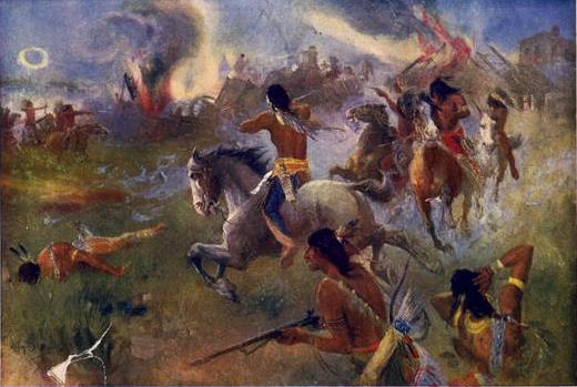 Which Native American tribe was massacred at the Battle of Wounded Knee in South Dakota in 1890?