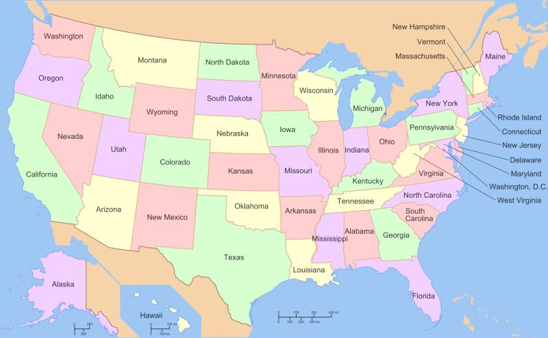 Which US State's official flag is the only one with 2 separate designs on it?