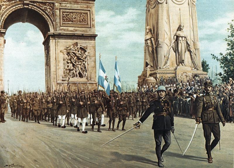 Despite fighting the longest of any American Regiment during WWI, African American Soldiers were not allowed to march in the Paris Victory Parades along with blacks from Britain and France. Despite fighting the longest of any American Regiment during WWI, African American Soldiers were not allowed to march in the Paris Victory Parades along with blacks from Britain and France.