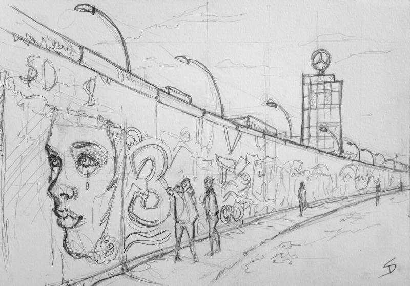 To the nearest mile, how long was the specific section of the Berlin Wall that divided West and East Berlin? To the nearest mile, how long was the specific section of the Berlin Wall that divided West and East Berlin?