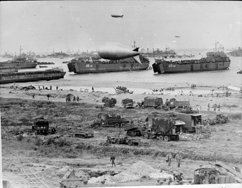 What was the largest naval, air and land operation in history?