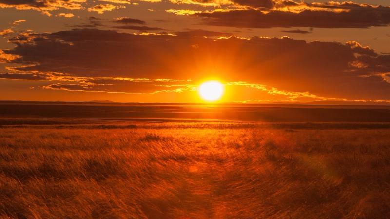 True or False: at sunset, we can see the sun for some time after it actually goes down.