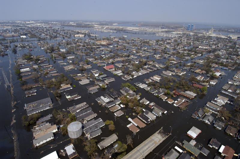 When did Hurricane Katrina make landfall in southeast Louisiana?