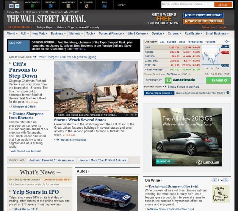 Culture Trivia Question: When did the Wall Street Journal publish its first edition? Culture Trivia Question: When did the Wall Street Journal publish its first edition?