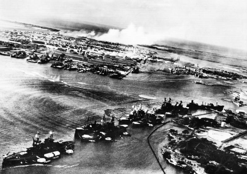 In the December 1941 attack on Pearl Harbor four battleships were sunk. Subsequently, which ship from this list was the only one not to be raised?