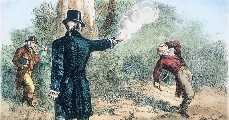 How many duels did Andrew Jackson fight mostly defending the integrity of his wife?