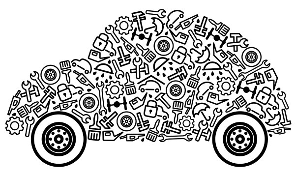 Which of these four parts of a modern car takes its name from the days of horse-drawn travel?