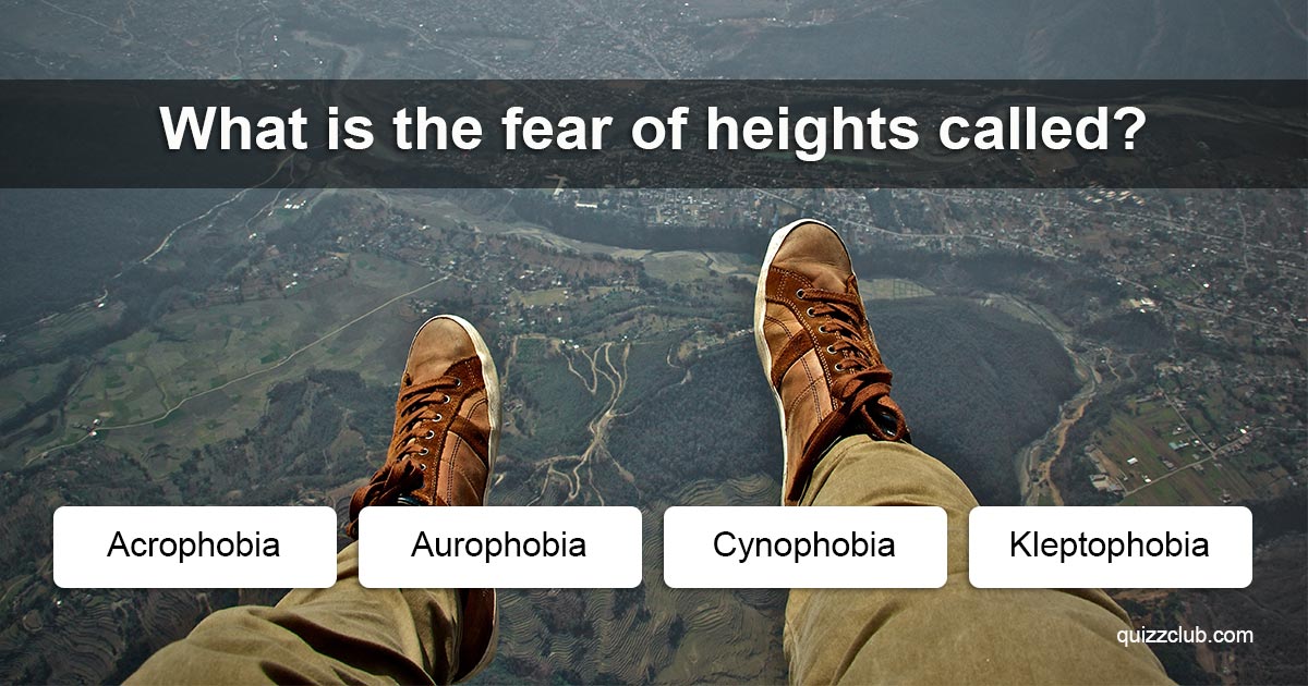 Fear Of Heights Is Called