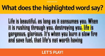 Quiz Test: If You Can Read This You May Be A Potential Genius