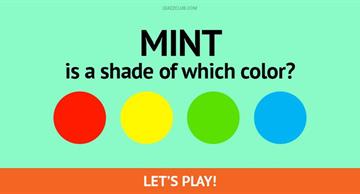 color Quiz Test: Can Your Eyes Actually Process Various Shades Of Color?