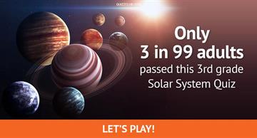 knowledge Quiz Test: Only 3 In 99 Adults Passed This 3rd Grade Solar System Quiz