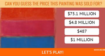 knowledge Quiz Test: Can You Guess The Price That These Paintings Sold For?