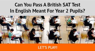 language Quiz Test: Can You Pass A British SAT Test In English Meant For Year 2 Pupils?